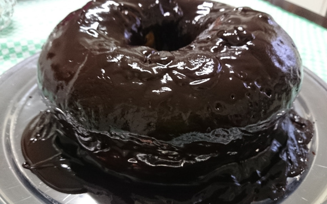 Bolo mesclado de liquidificador