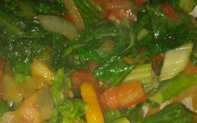 Couve refogado à Evina