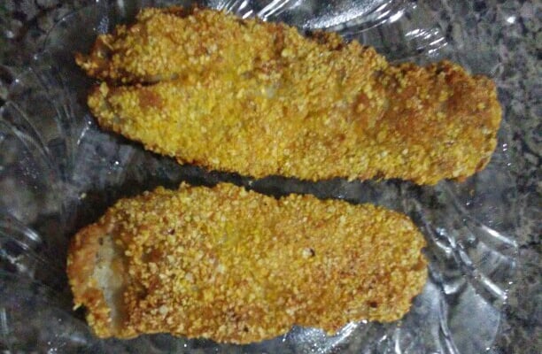 Filé de peixe empanado (crocante)