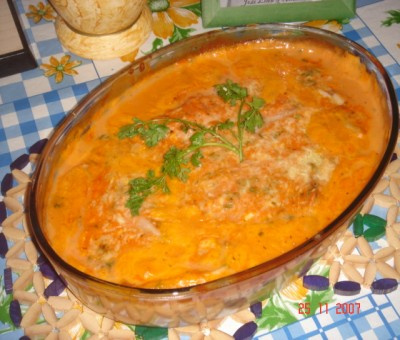 Filé de peixe ao forno