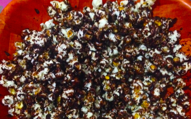 Pipoca doce com canela