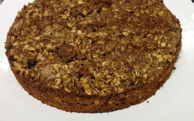 Torta de banana funcional