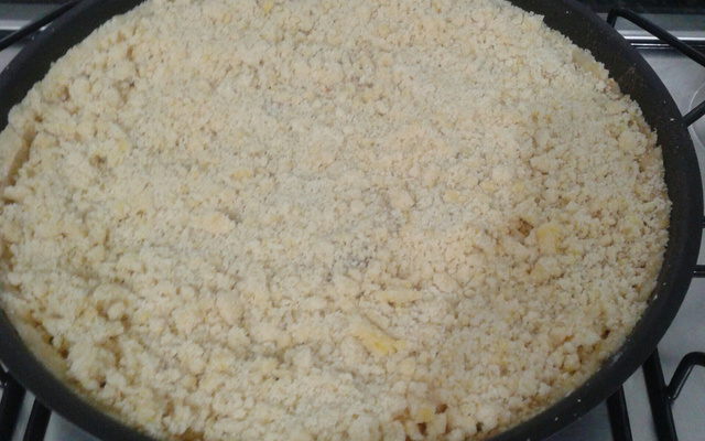 Torta de maçã crocante