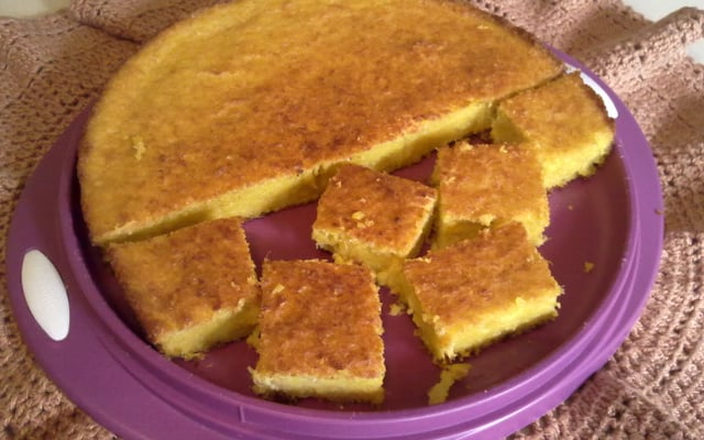 Legítimo bolo salgado de milho verde caipira