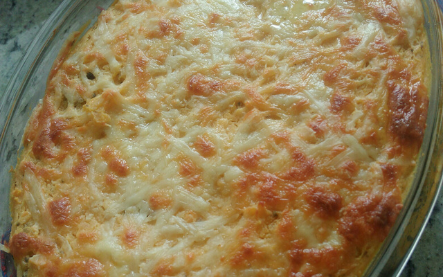 Escondidinho de frango com batata doce fit