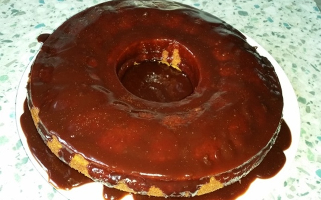 Bolo de Cenoura com Chocolate