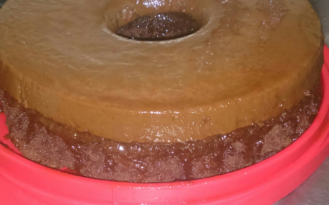 Bolo pudim de chocolate