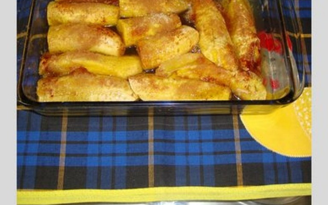 Banana da terra no micro-ondas do Lúcio Cezar