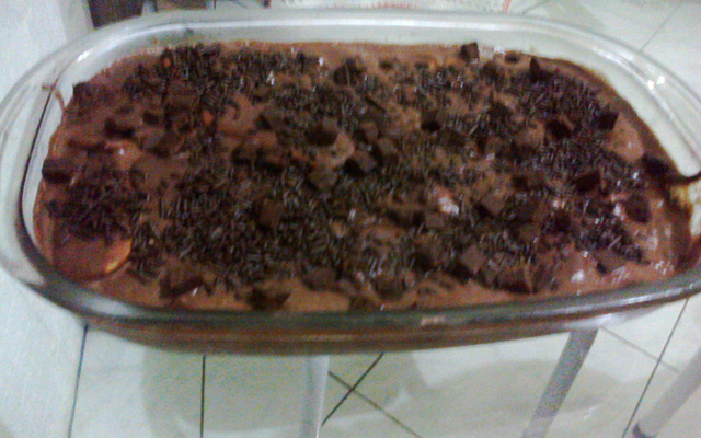 Torta de bolacha (com chocolate)