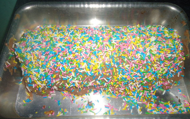 Rocambole de brigadeiro