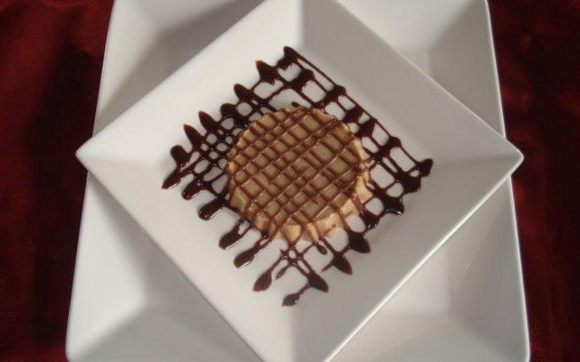 Pudim de amendoim com ganache