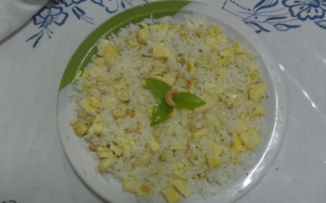 Arroz com mussarela e champignons