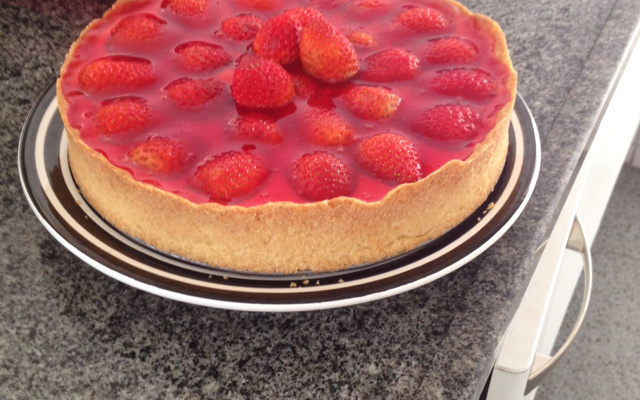 Tortinha de morango de dar água na boca.