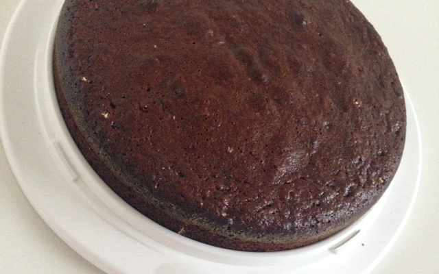 Bolo integral de chocolate e banana