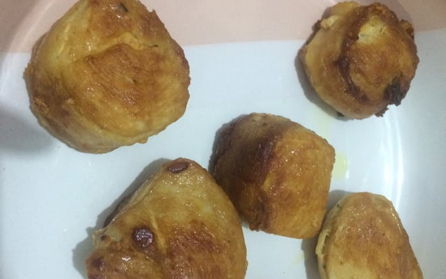 Medalhão de frango ao molho de milho