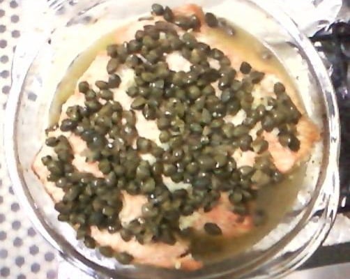 Salmão com alcaparras - By Danilo