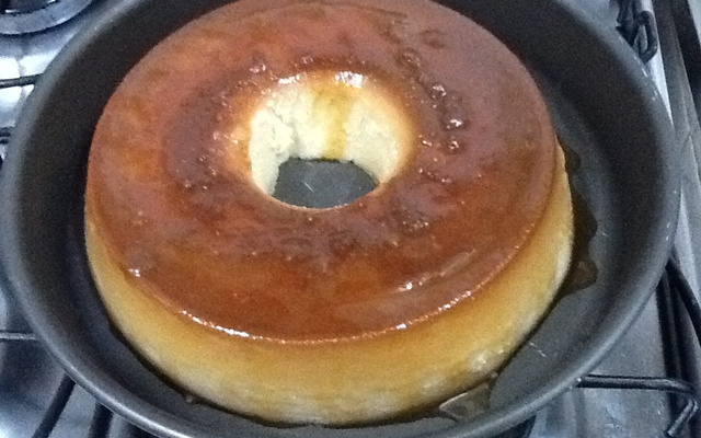 Pudim de pão de liquidificador