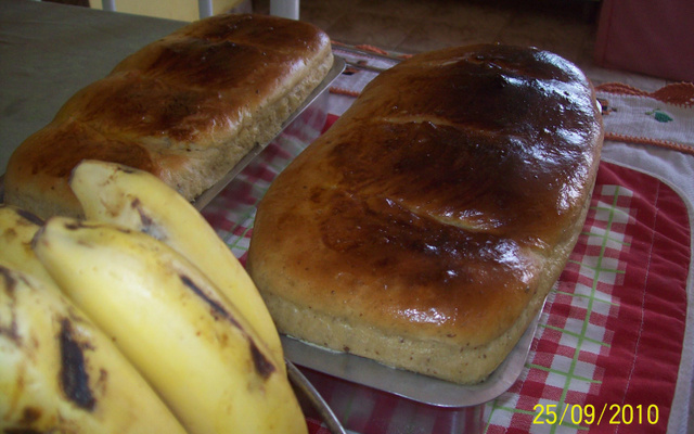 Pão de forma com linhaça da Mara