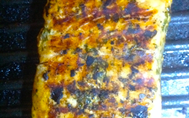 Salmão no grill