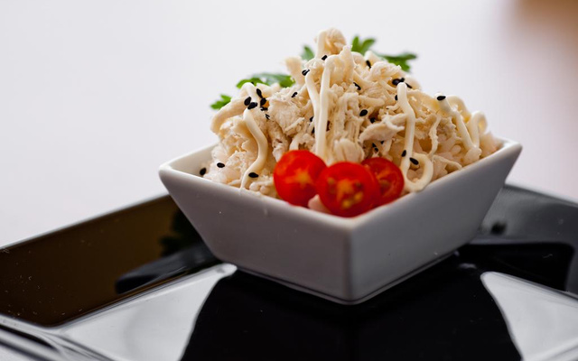 Risoto cremoso de frango