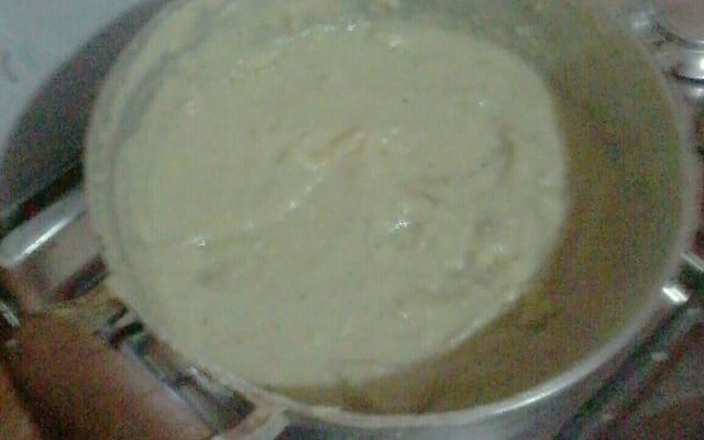 Mingau de banana simples