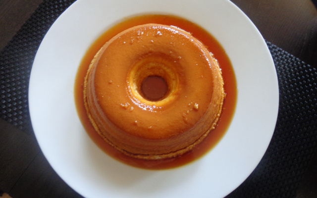 Pudim de claras com leite condensado