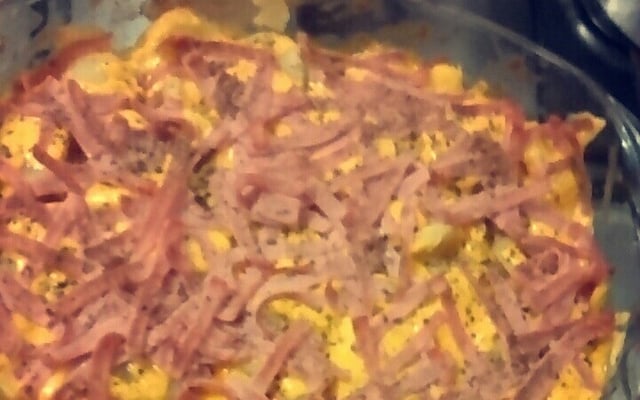 Batata de forno com frango rápida