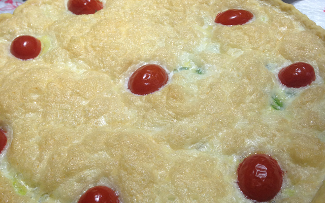 Quiche de alho poró delicioso