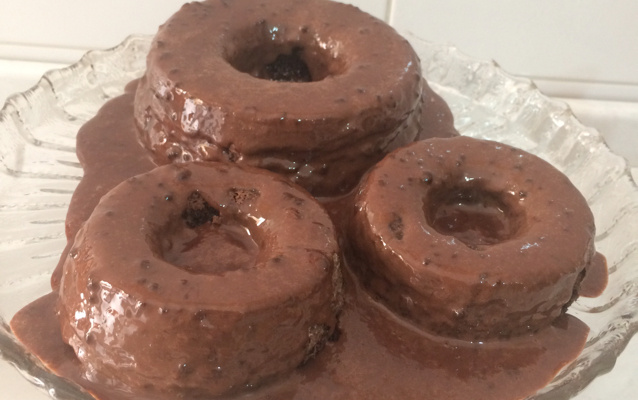 Bolo de chocolate molhado