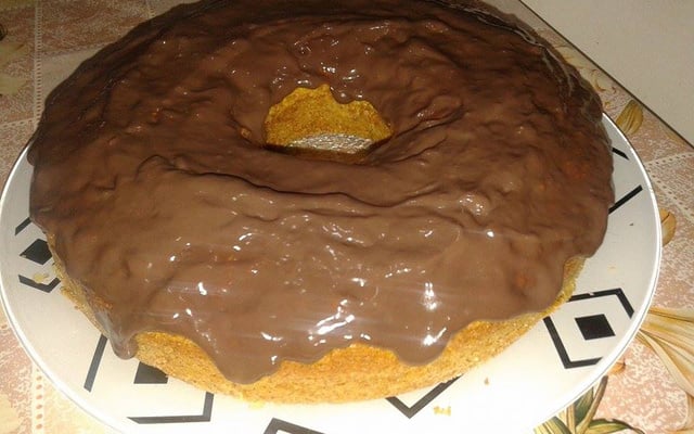 Bolo de cenoura com aveia integral