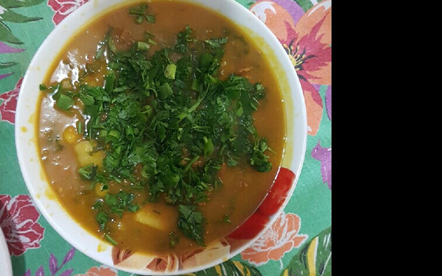 Sopa de espinafre fácil