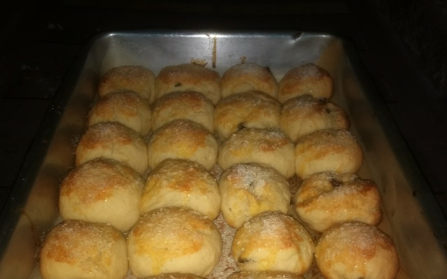 Pão torcido de coco