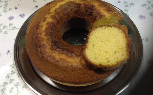 Bolo de fubá fofinho