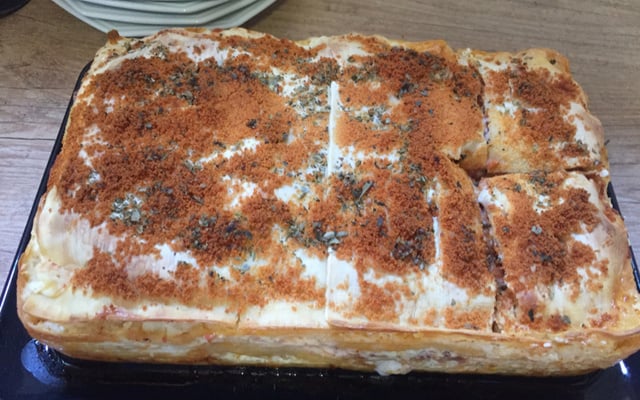 Lasanha de carne moída