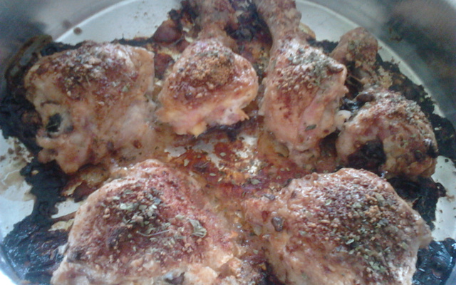 Frango empanado de forno