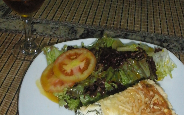 Quiche de ricota e espinafre