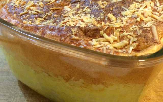 Torta cremosa de presunto e queijo e arroz do Lúcio Cezar