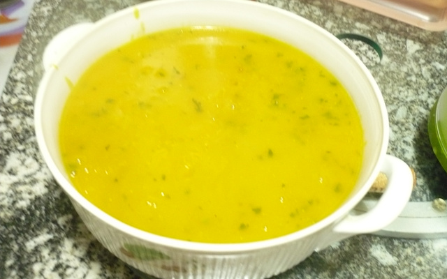 Sopa creme de abóbora cabotiá