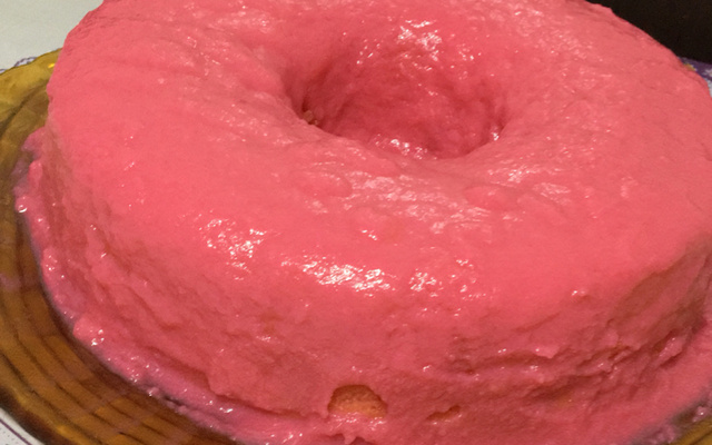 Bolo de iogurte de morango