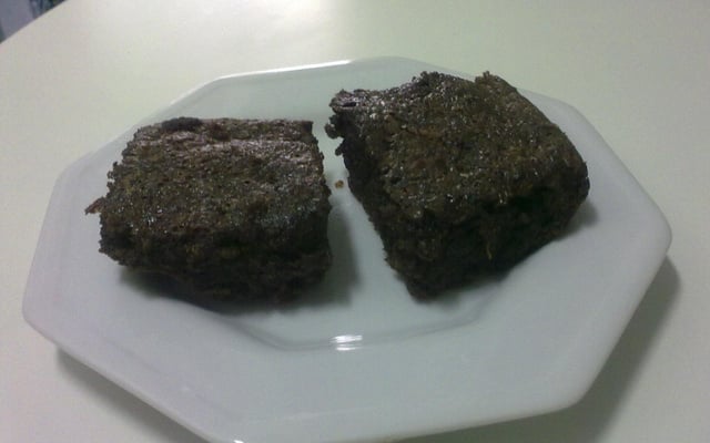 Brownie de chocolate e banana
