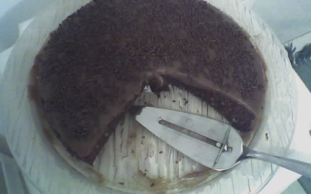 Bolo de chocolate no micro-ondas