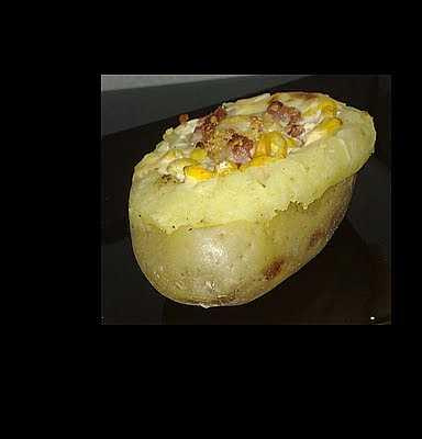 Batata recheada prática