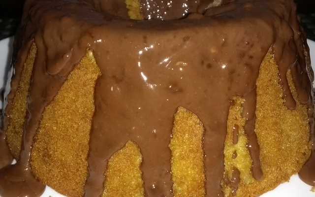 Bolo de fubá com aveia integral