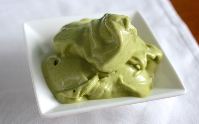 Sorvete de chá verde de matcha