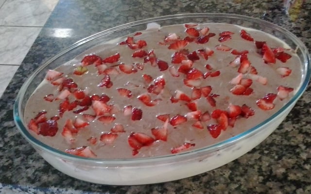 Delicia gelada de morango