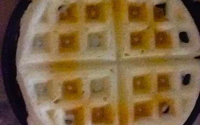 Waffle tradicional doce