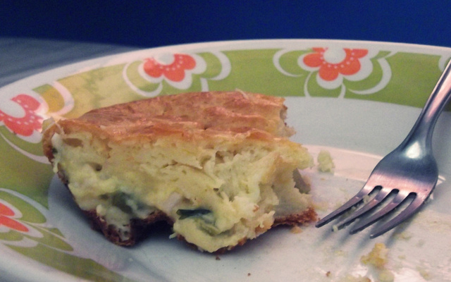 Assado cremoso de palmito