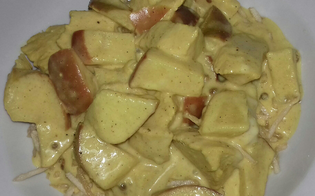 Frango com maçã ao Curry