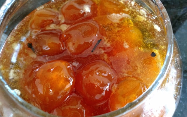 Doce de laranja kinkan (laranjinha)