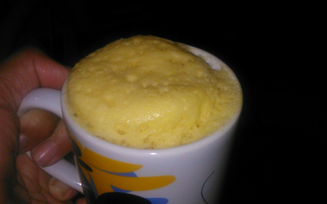 Bolo de fubá na caneca